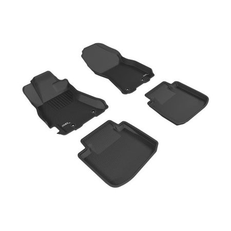 U-ACE, INC U Ace L1SB01301509 3D Maxpider Custom Fit Complete Kagu Black Floor Mat for 2015-2016 Subaru Legacy-Outback Models L1SB01301509